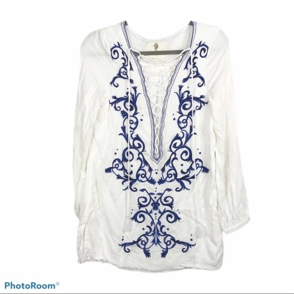 The Jetset Diaries embroidered dynasty tunic - Picture 4 of 14